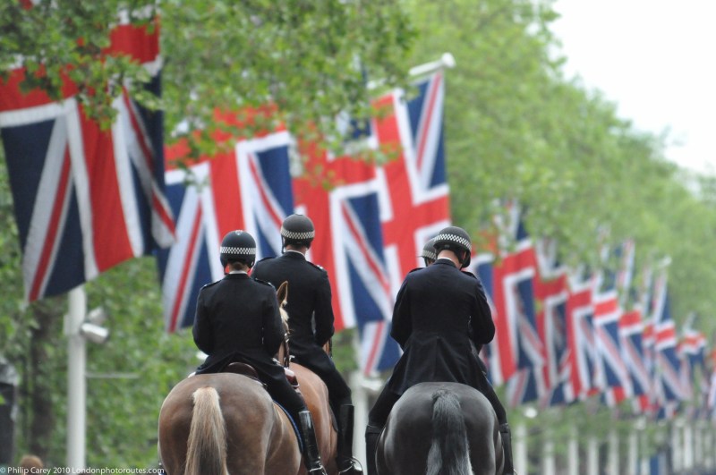 Mounted Police along the Mall