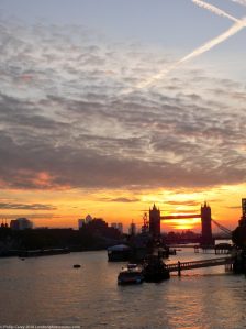 London Runs and Photo Routes - View from London Bridge towards Tower Bridge - sunrise