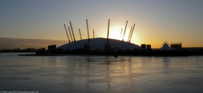 O2 Arena from Blackwell - Morning