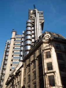Lloyds of London from Leadenhall Street street