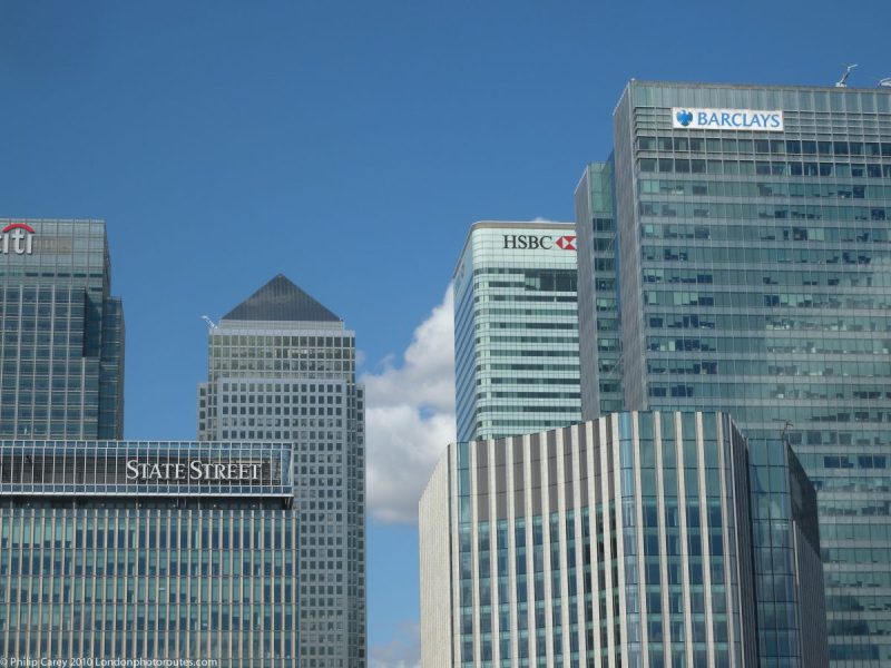 London Runs and Photo Routes Canary Wharf Buildings