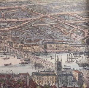 Southwark cathedral in 1845 - The times of Charles Dickens