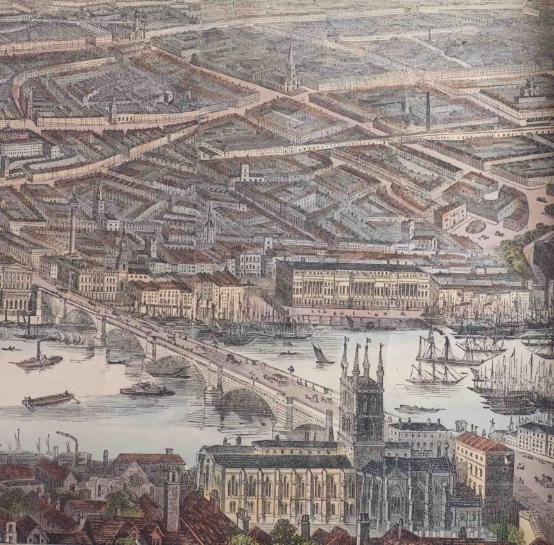 Southwark cathedral in 1845 - The times of Charles Dickens