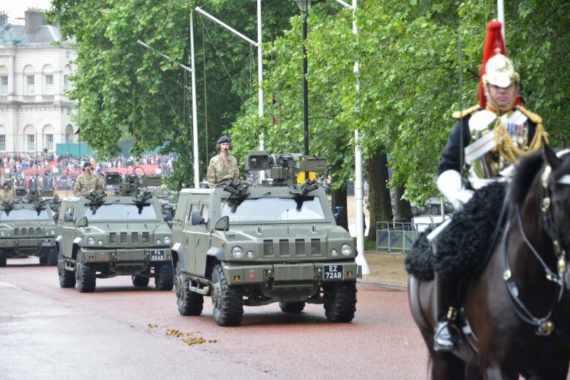 Household Calvary Standard Parade - Armoured Division leave