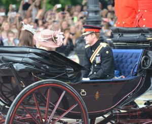 Duchesses of Cambridge and Cornwall (Kate and Camila) with Prince Harry