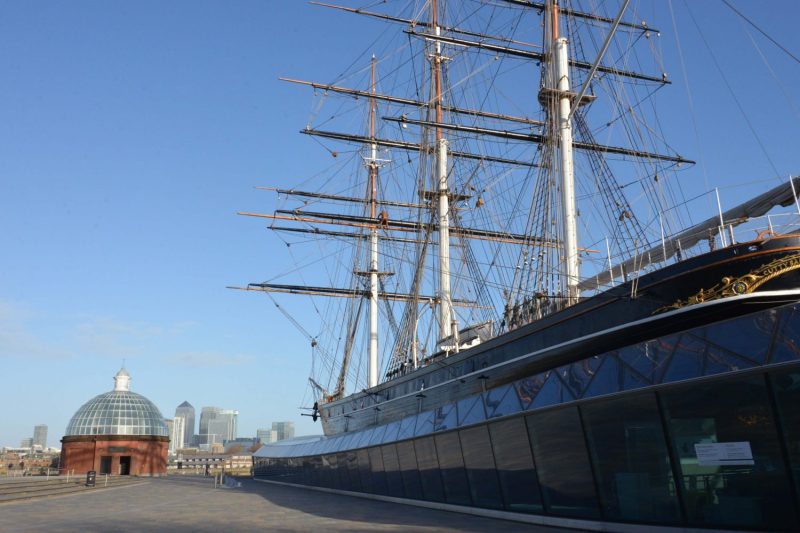 London Runs and Photo Routes - View towards Docklands from the Cutty Sark