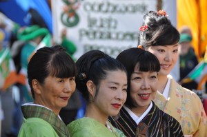 St Patrick Day Parade - Japanese Supporters