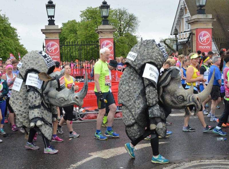 Fancy Dress runner London Marathon