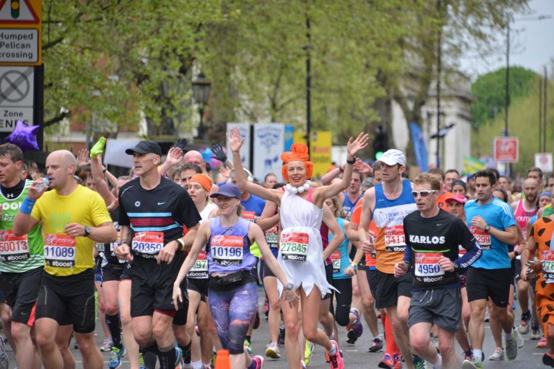 Fancy Dress runner London Marathon