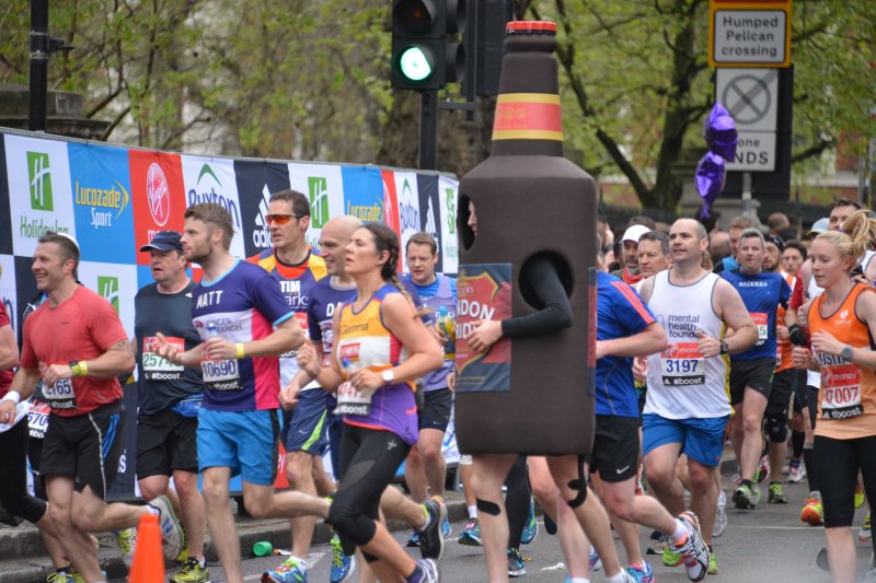 Fancy Dress runner London Marathon