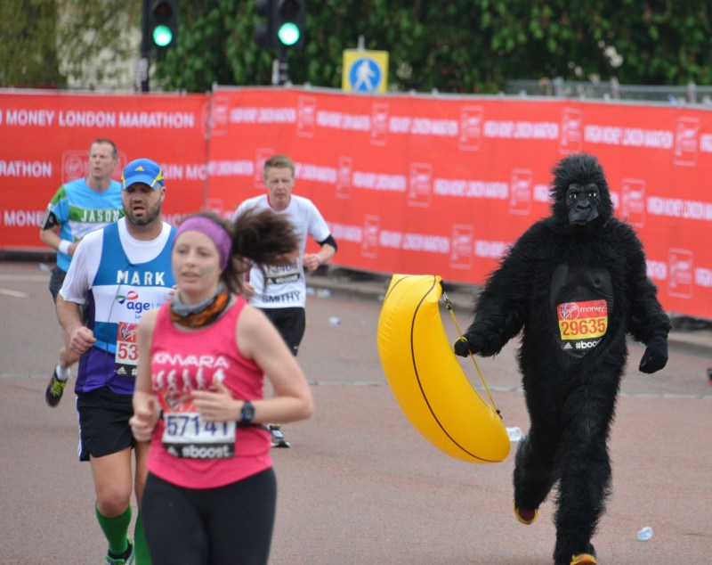 Fancy Dress runner London Marathon