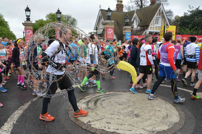 Fancy Dress runner London Marathon
