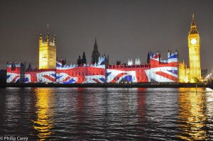 The Union Jack and the Houses of Parliament