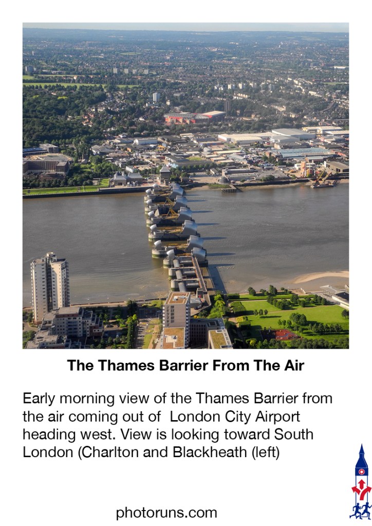 Thames Barrier from the air